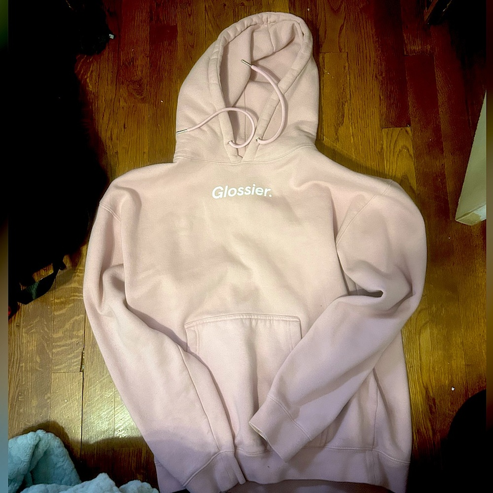 Pink Glossier Hoodie in size Medium